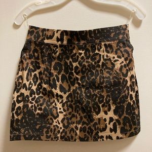 Leopard Print Skirt